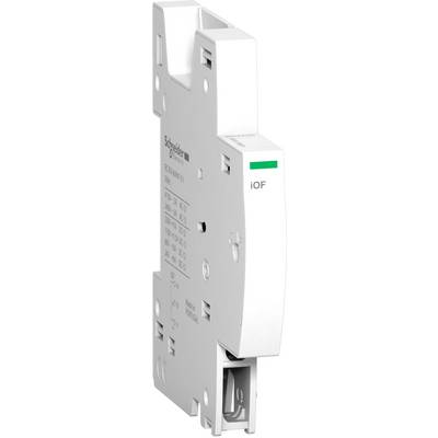 A white electric power switch with the inscription 'Schneider Electric'. It is an accessory component for industrial applications.