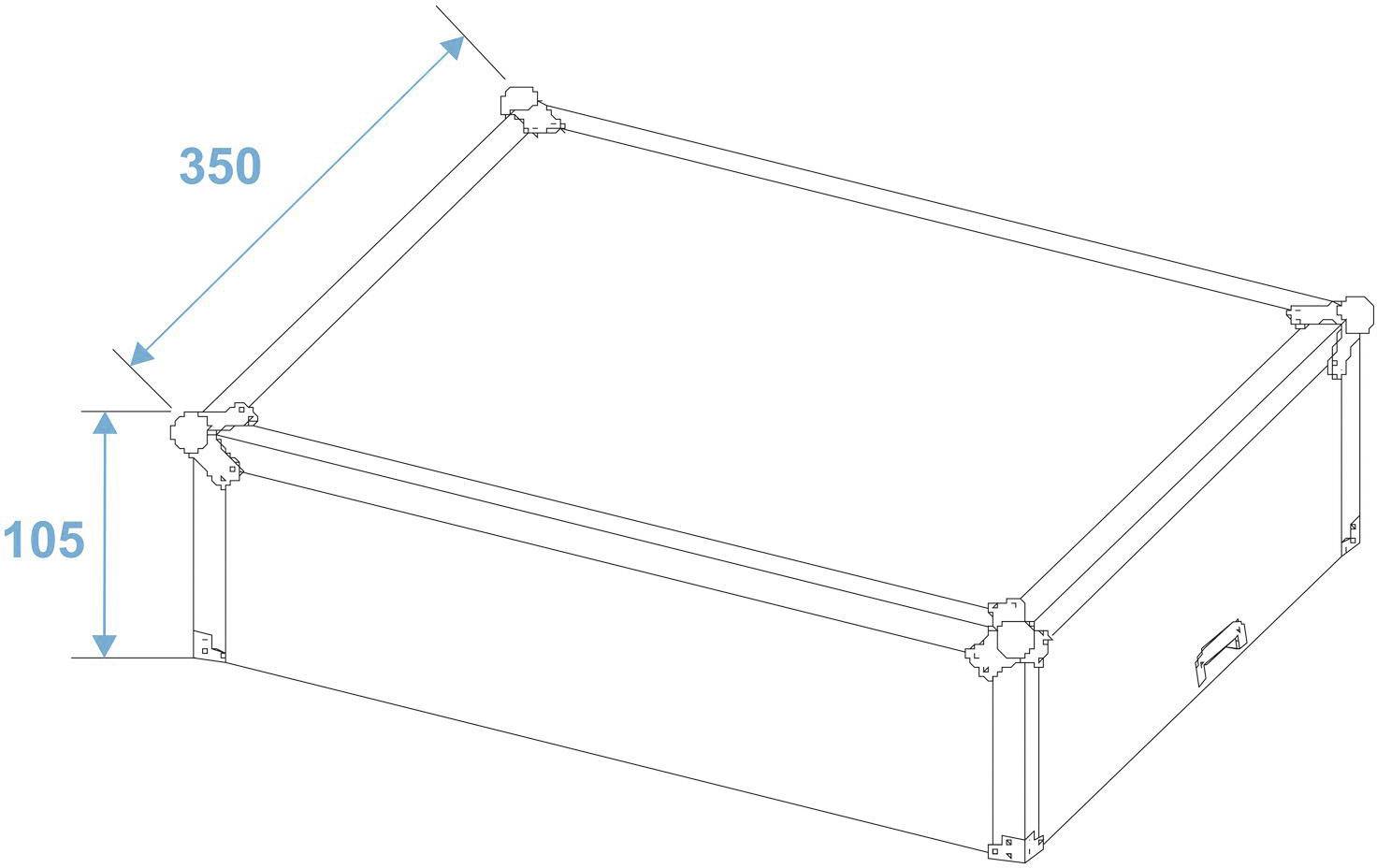 Roadinger MCV19 Mixer case (L x W x H) 350 x 530 x 260 mm