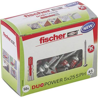 Fischer DUOPOWER 5x25 S PH LD Duopower plug 25 mm 5 mm 535462 50 pc(s)