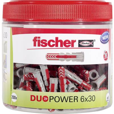 Fischer  Duopower plug 30 mm 6 mm 535981 200 pc(s)
