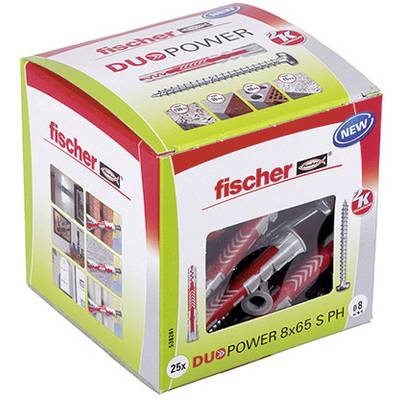 Fischer DUOPOWER 8x65 S PH LD Duopower plug 65 mm 8 mm 538261 25 pc(s)