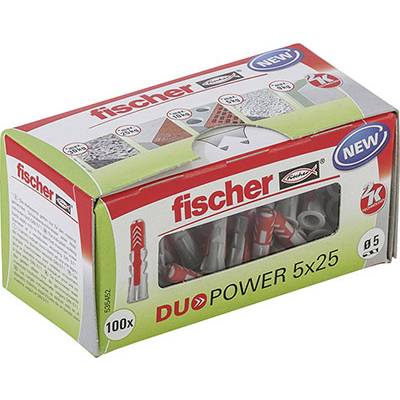 Fischer DUOPOWER 5x25 LD Duopower plug 25 mm 5 mm 535452 100 pc(s)