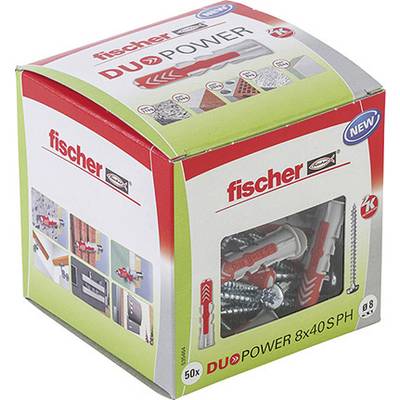 Fischer DUOPOWER 8x40 S PH LD Duopower plug 40 mm 8 mm 535464 50 pc(s)