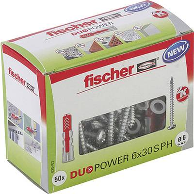 Fischer DUOPOWER 6x30 S PH LD Duopower plug 30 mm 6 mm 535463 50 pc(s)