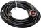 'Coaxial cable with N connector and SMA connector, wound up and secured with a cable tie.'