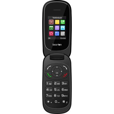 beafon C220 Flip top mobile phone Black, Paint black