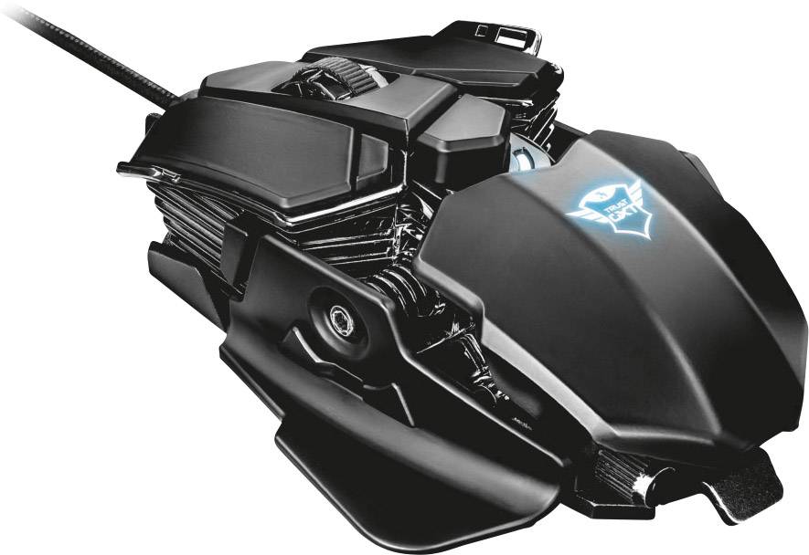 Trust GXT138 X-Ray Illuminated Gaming mouse USB Optical Black 10 Buttons 4000 dpi Backlit-10
