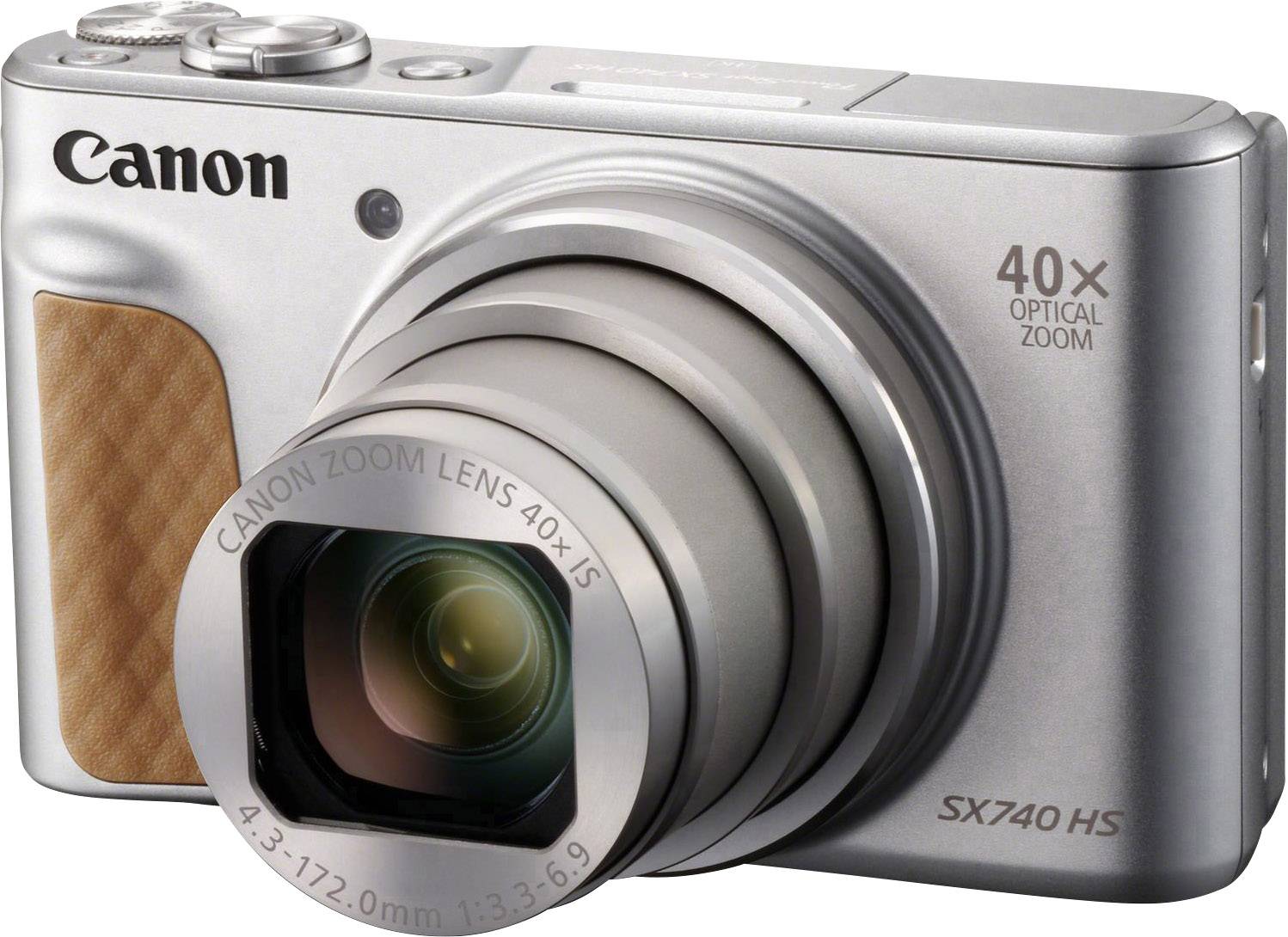 Canon PowerShot SX740 HS Digital camera 20.3 MP Optical zoom: 40 x Silver 4k video, Bluetooth, Pivoted display, Full HD -9