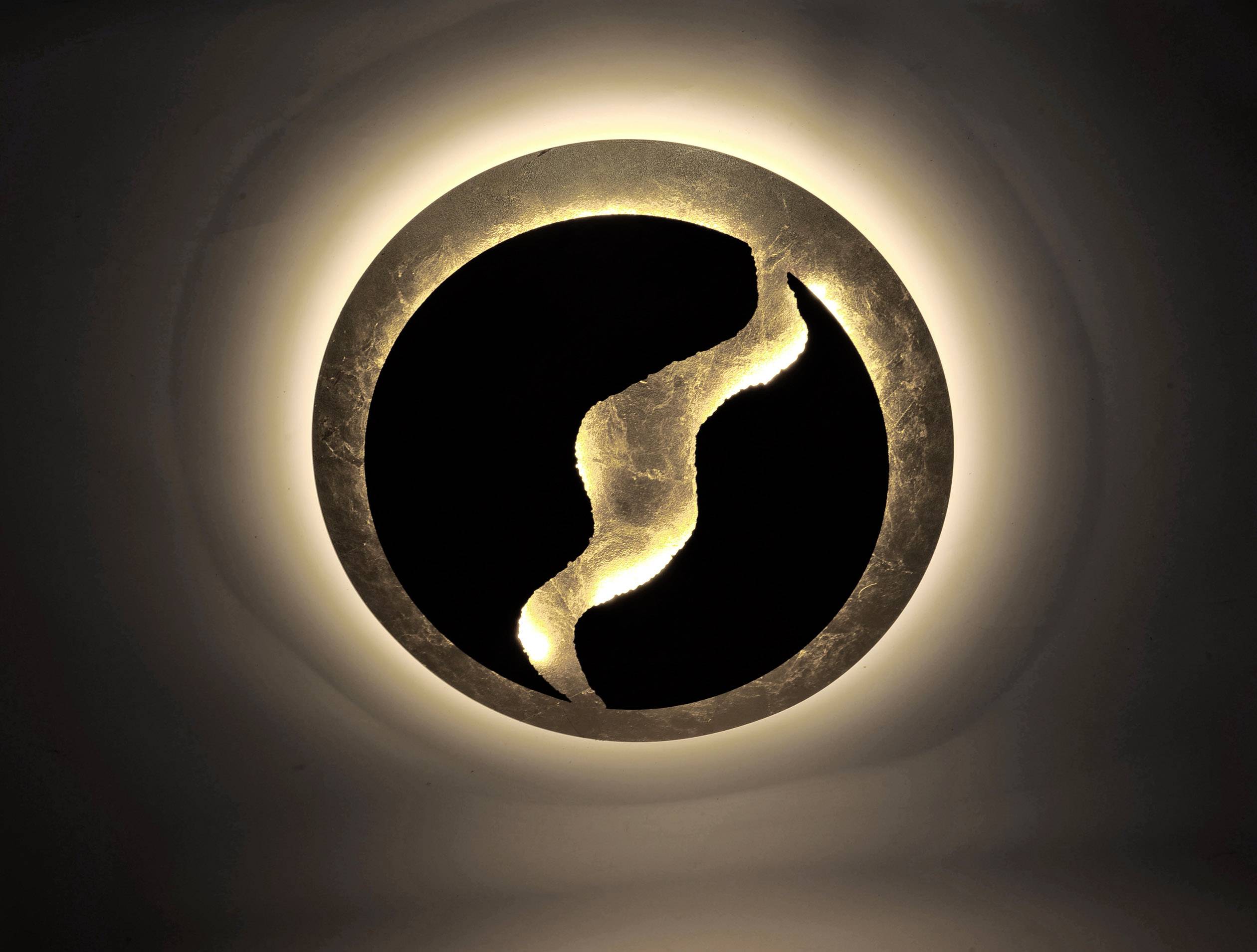 Paul Neuhaus 6983-48 NEVIS LED ceiling light LED (monochrome) 42 W Rust brown, Gold leaf (glossy)-4