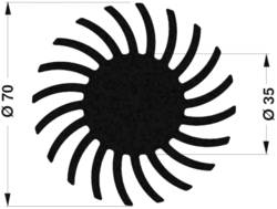 Fischer Elektronik Sk 571 Me Led Heat Sink 2 47 K W O X H 70 Mm X Mm Conrad Com