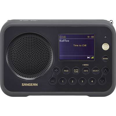 Sangean DPR-76 Portable radio DAB+, FM rechargeable Black