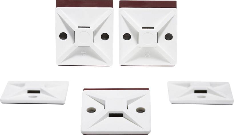 HellermannTyton MB4APT-I-PA66-WH Cable mount Self-adhesive 151-01560 halogen-free Ecru 1 pc(s)-0