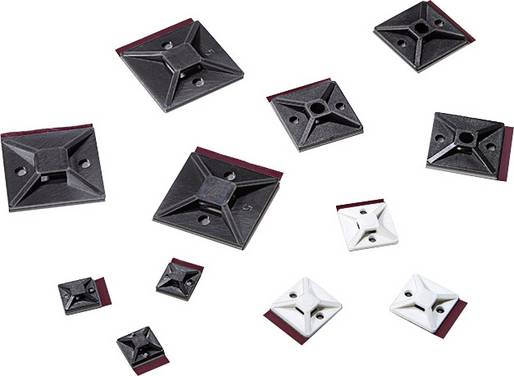 HellermannTyton MB3APT-I-PA66-WH Cable mount Self-adhesive 151-01558   halogen-free Ecru 1 pc(s)