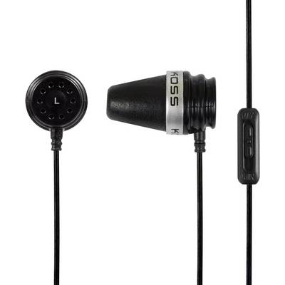 KOSS SPARKPLUG VCk In-ear headphones Corded (1075100) Black Volume control-0