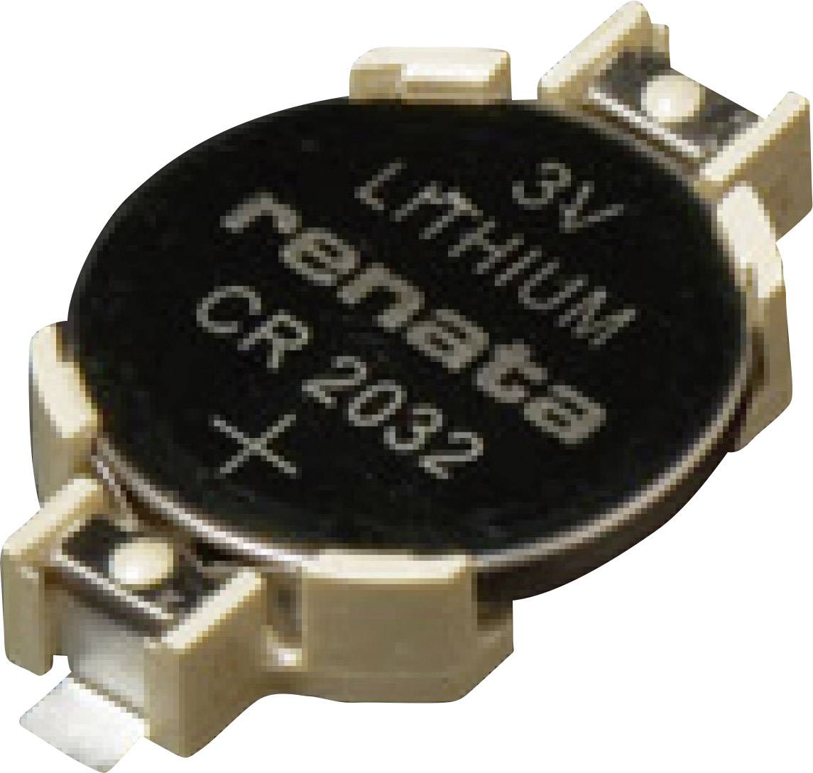 Takachi SMTU2032 Button cell holder 1x CR2032 Horizontal, SMD (L x W x