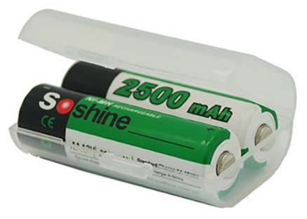Soshine SBC-008 Battery box 2x AA, 14500 (L x W x H) 53.3 x 35.4 x 17.8 mm-7