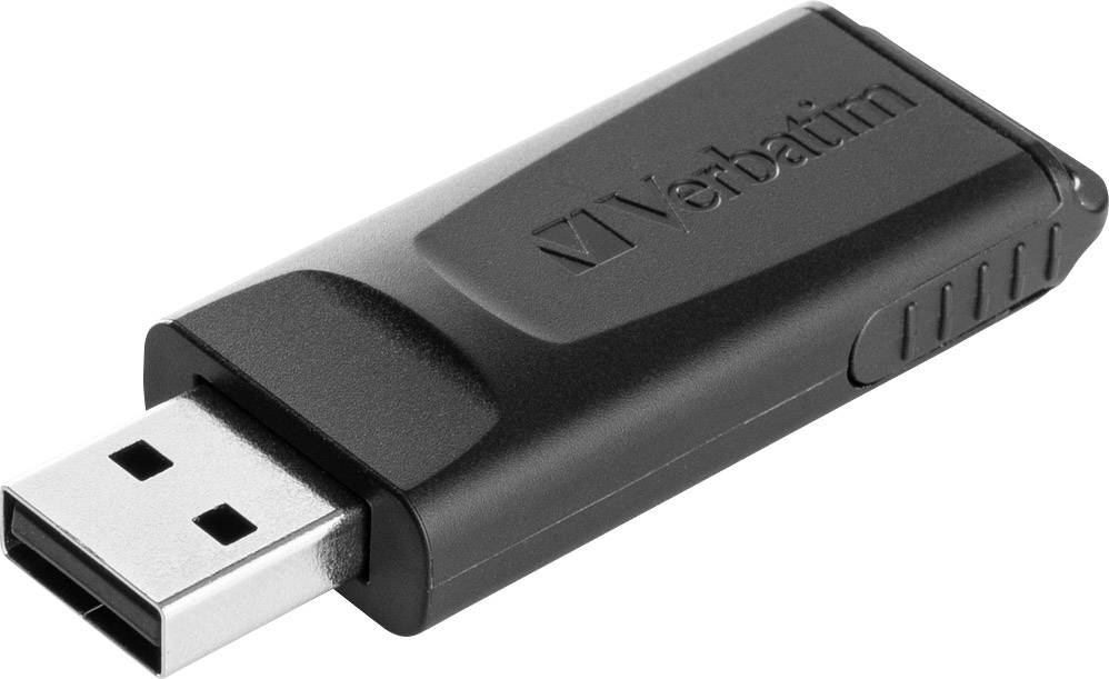 forståelse Bedrift Udpakning Verbatim Slider USB stick 64 GB Black 98698 USB 2.0 | Conrad.com