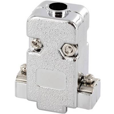 Metal plug with a shiny surface and two visible screws to the side.