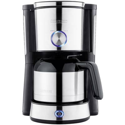 Image of Severin KA 4845 TYPE SWITCH Coffee maker Stainless steel, Black Cup volume=8 Thermal jug