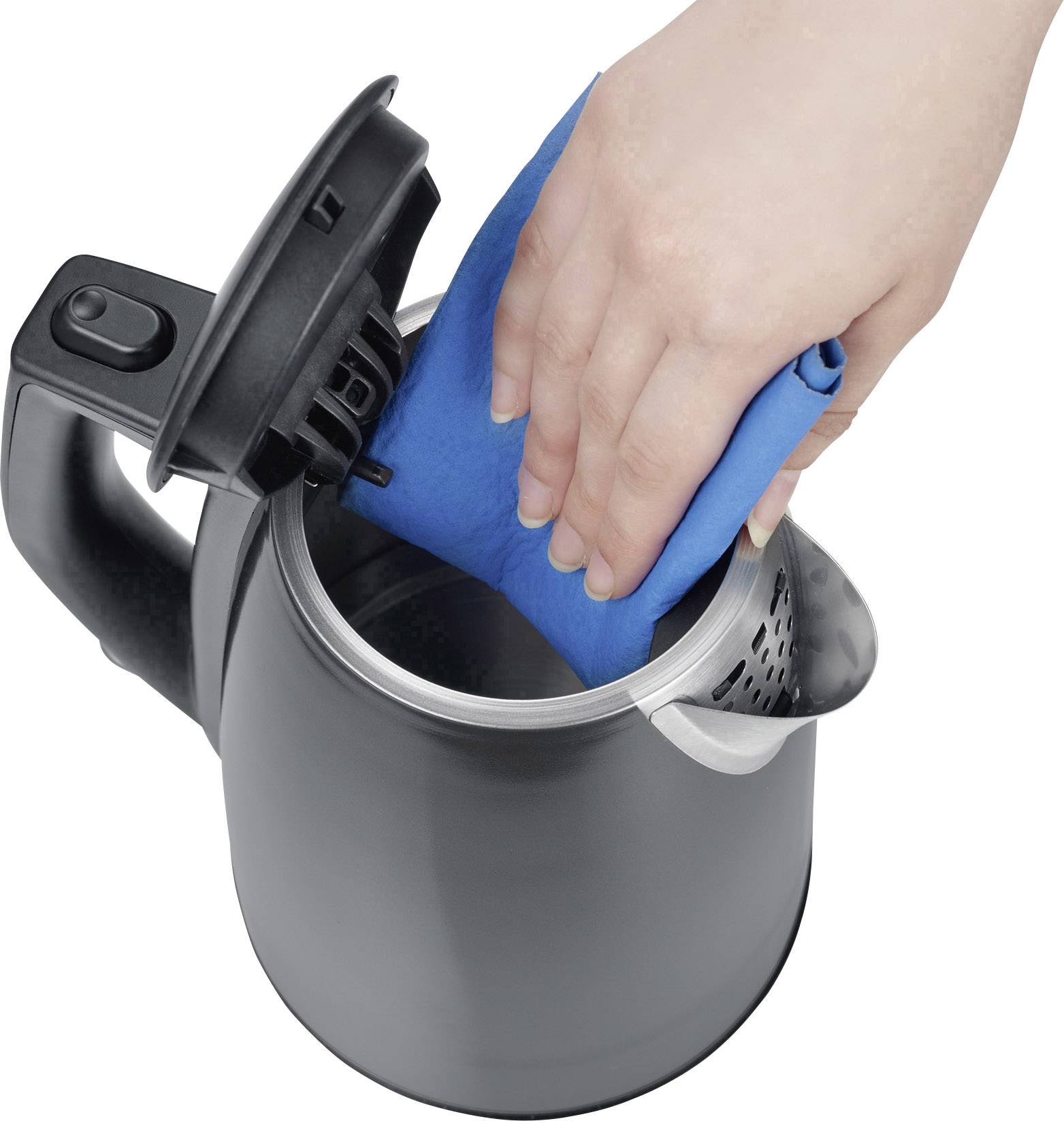 Severin WK 9540 Kettle Grey (metallic), Black Capacity: 1 l-3