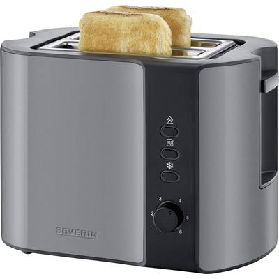 Image of Severin AT 9541 Toaster with home baking attachment Grey (metallic), Black