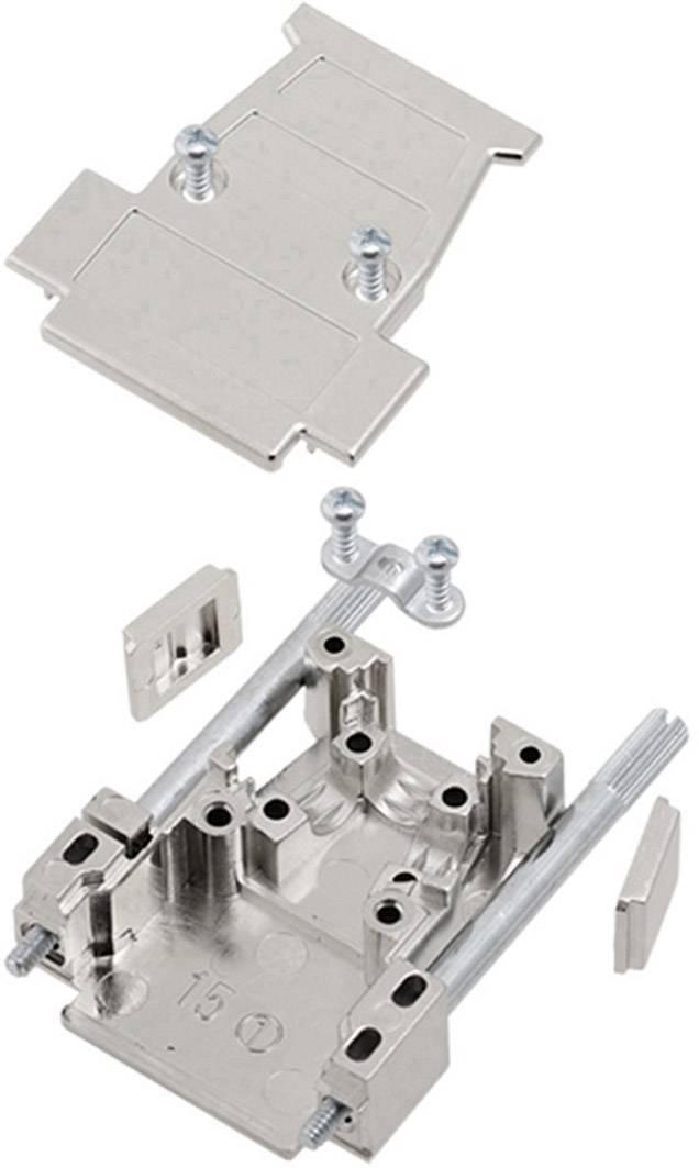 encitech D3PK15-M-LJS-K 1260-0106-02 D-SUB housing Number of pins: 15 Plastic, metallised Metal 1 pc(s)