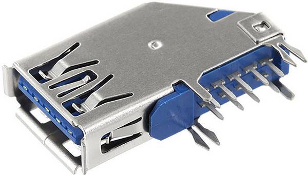 USB connector Socket, built-in Vertical, angled U3BU1AVW econ connect Content: 1 pc(s)