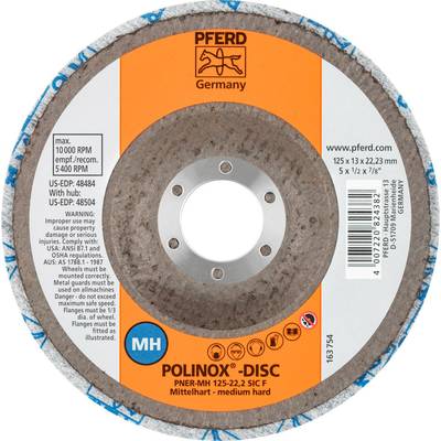 PFERD 44690713 POLINOX-compact grinding disc DISC PNER-MH 125-22.2 SiC F 125 mm  5 pc(s)