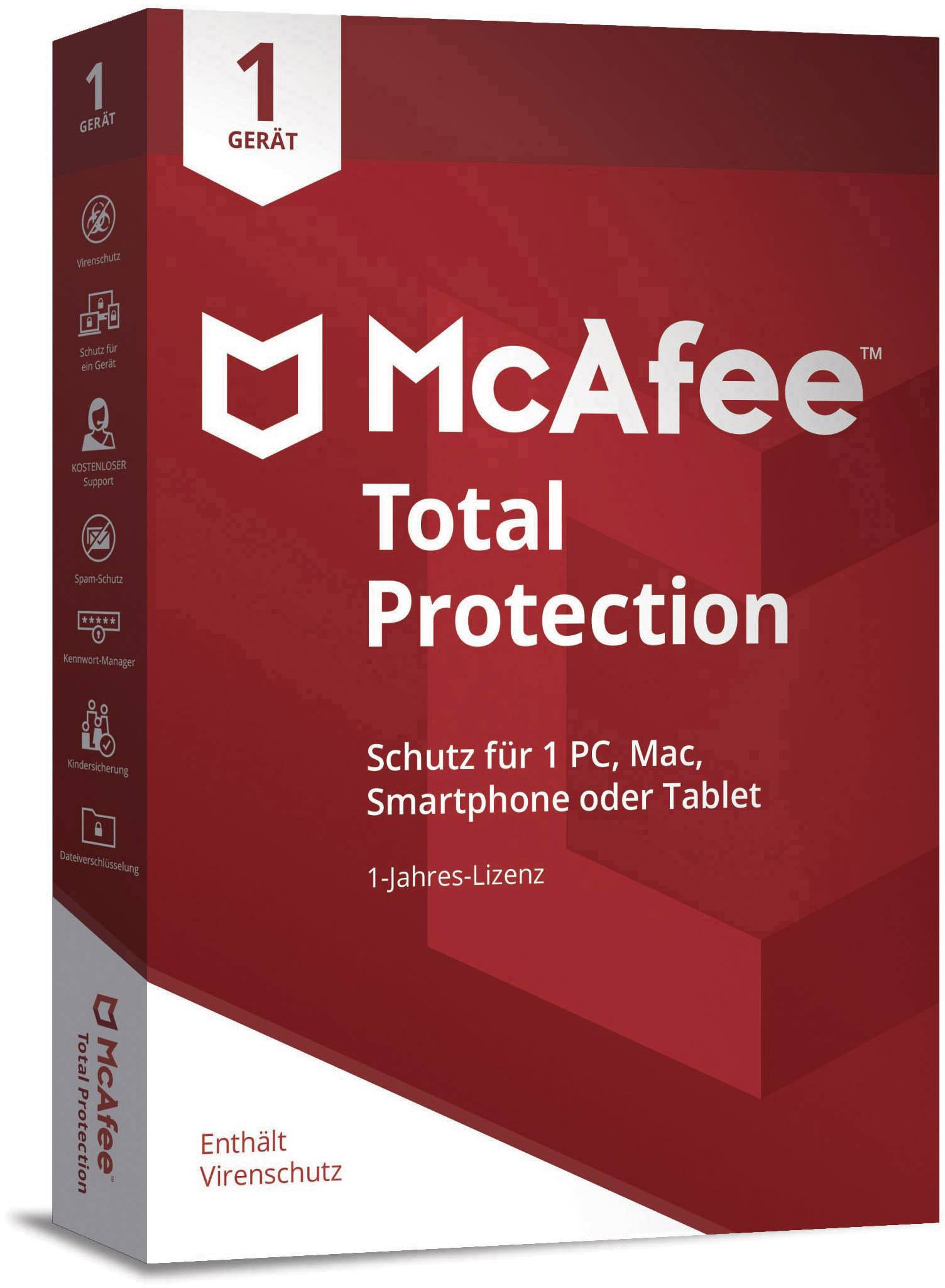 mcafee virus protection for one device