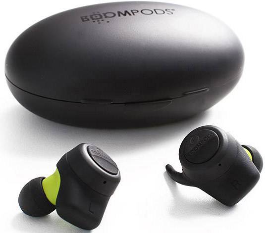Boompods Boombuds In-ear headphones Bluetooth® (1075101) Black Sweat-resistant, Waterproof Sports-0