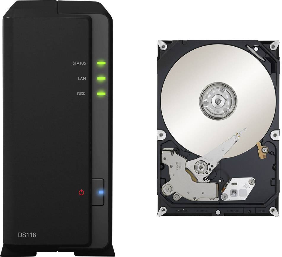 Synology DiskStation DS118-4TB NAS server 4 TB