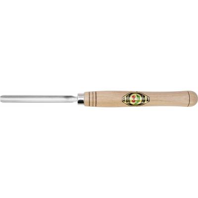 Wooden-handled tool with metal blade, brand logo on the handle.