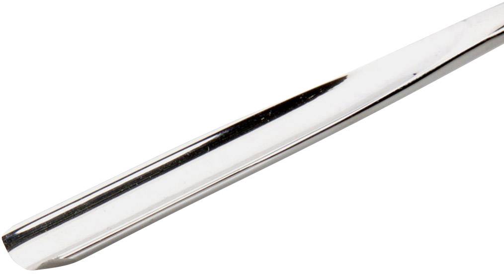A long, slender metal rod with a shiny surface.