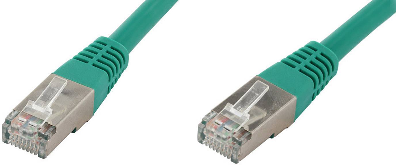 econ connect F6TP5GN RJ45 Network cable, patch cable CAT 6 S/FTP 5.00 m Green Twin shield 1 pc(s)-0