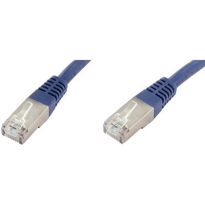 Two blue Ethernet cables with RJ45 connectors, used for network connections.
