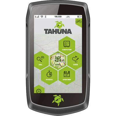 Navigation device with various options on the display: 'Destination', 'Computer', 'Map', 'Route', 'Fitness', 'Memory'.