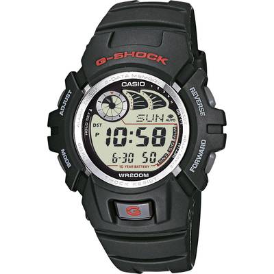 Casio Quartz Wristwatch G-2900F-1VER (L x W x H) 52.4 x 45.9 x 16.5 mm Black Enclosure material=Resin Material (watch st