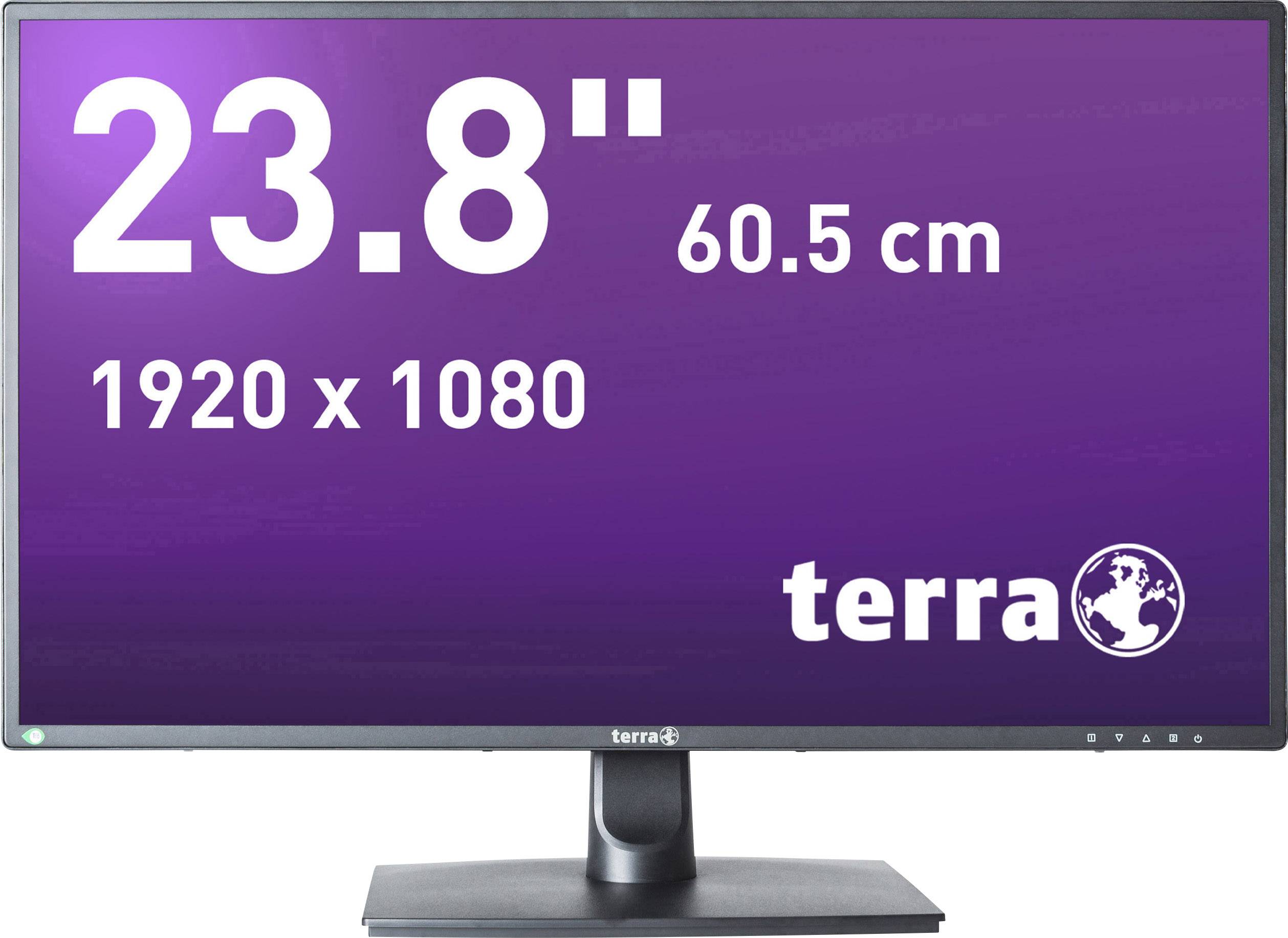 Terra LED 2456W LED 60.5 cm (23.8 inch) EEC A+ (A++ - E) 1920 x 1080 p Full HD 5 ms Audio line in, DVI, DisplayPort, HDMI™, Headphone jack (3.5 mm) ADS LED