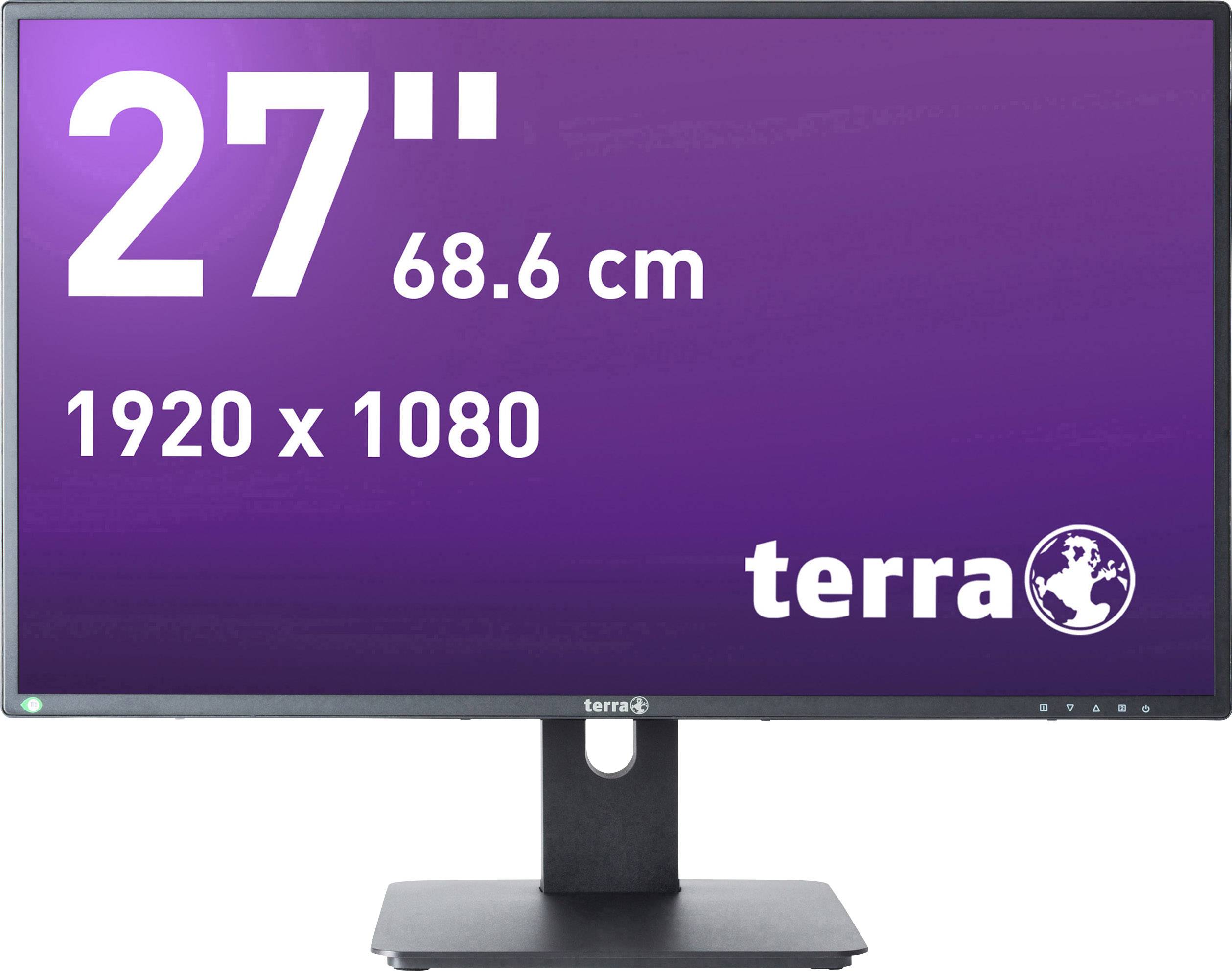 Terra LED 2756W PV LED 68.6 cm (27 inch) EEC A+ (A+ – F) 1920 x 1080 p Full HD 5 ms Audio line in, HDMI™, DisplayPort, VGA, Headphone jack (3.5 mm) ADS LED