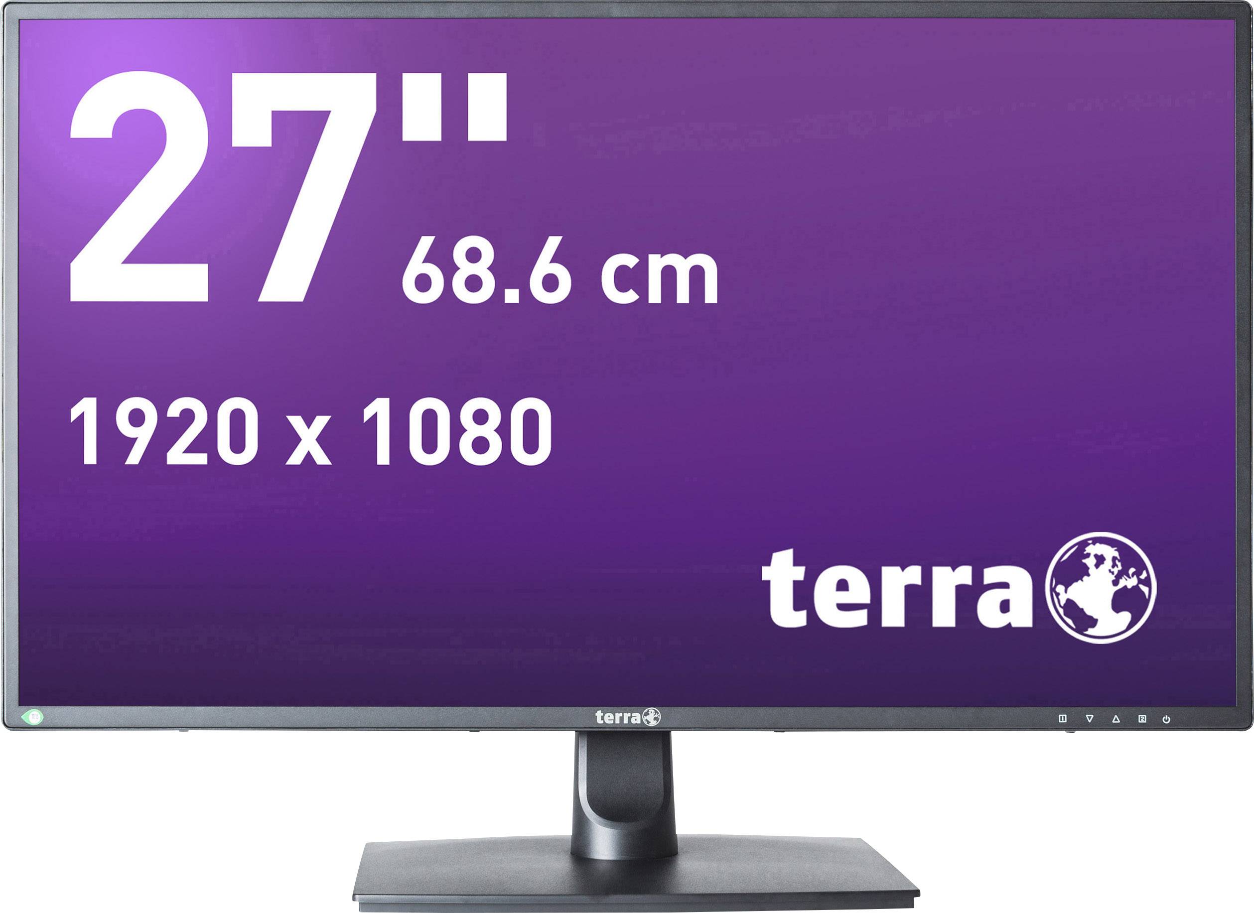 Terra LED 2756W LED 68.6 cm (27 inch) EEC A+ (A+ - F) 1920 x 1080 p Full HD 6 ms DisplayPort, HDMI™, VGA, Audio line in ADS LED