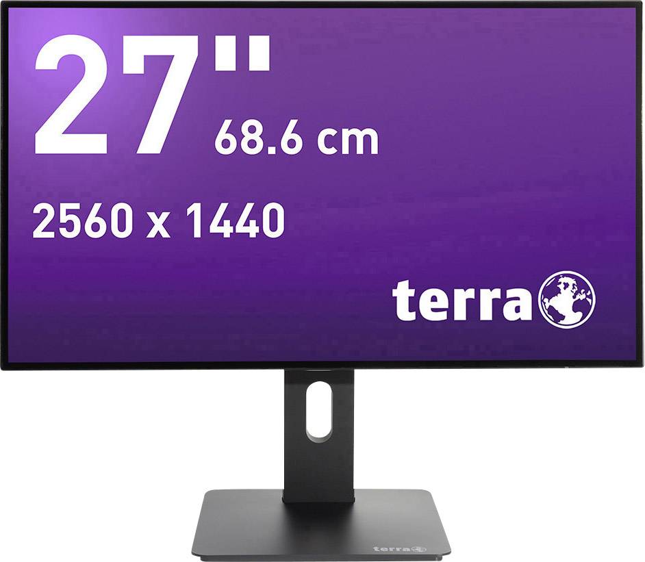 Terra LED 2766W PV LED 68.6 cm (27 inch) EEC A+ (A++ – E) 2560 x 1440 p UWQHD 5 ms Audio line in, DVI, DisplayPort, HDMI™, Headphone jack (3.5 mm) AH-IPS LED