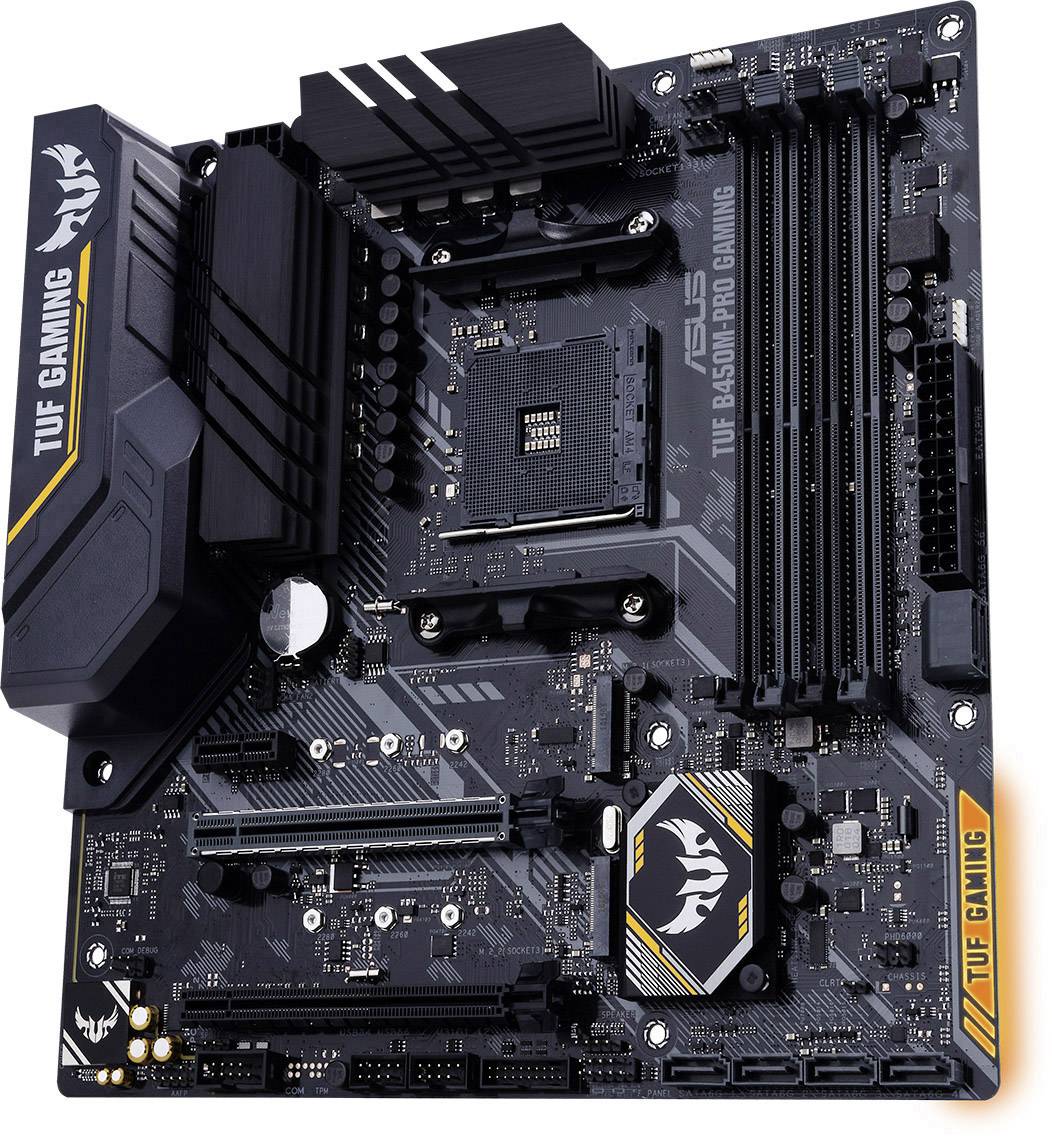 Asus TUF B450M-Pro Gaming Motherboard PC base AMD AM4 Form factor ...