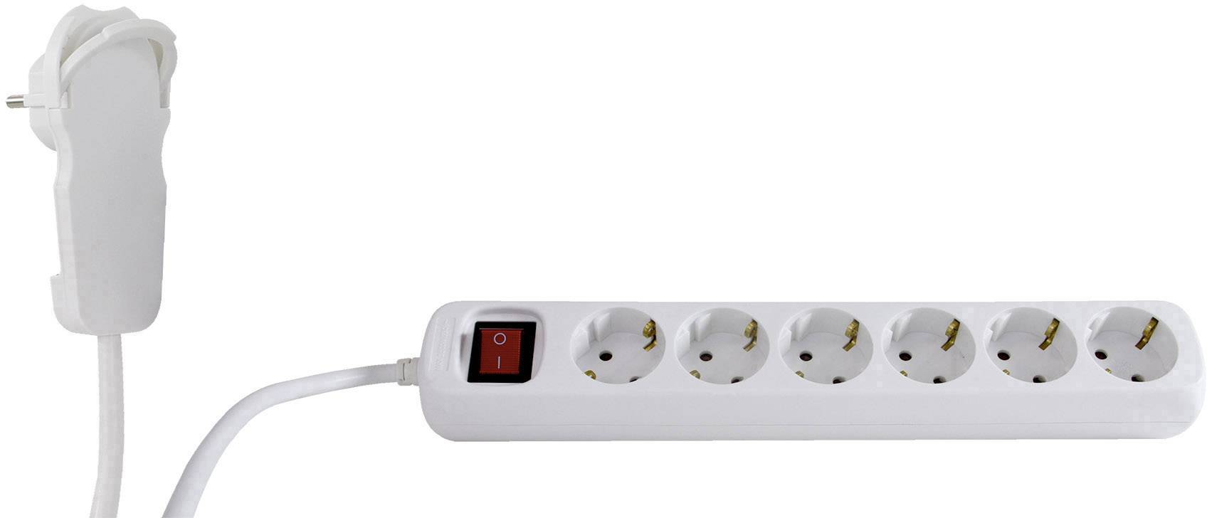 Image of REV 0012626114-EF Power strip (+ switch) 6x White PG connector 1 pc(s)