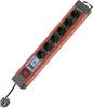 REV 0014653613 Power strip (+ switch) 6x Black, Red PG connector 1 pc(s)