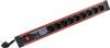 REV 0014963613 Power strip (+ switch) 9x Black, Red PG connector 1 pc(s)