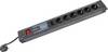 REV 0015673513 Power strip (+ switch) 6x Anthracite, Black PG connector 1 pc(s)