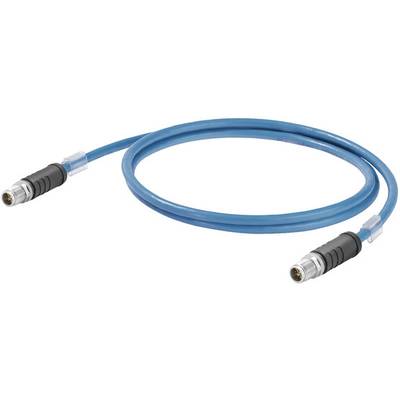 Weidmüller 2464200070 Sensor/actuator data cable M12 Plug, straight 7.00 m No. of pins (RJ): 8 1 pc(s) 