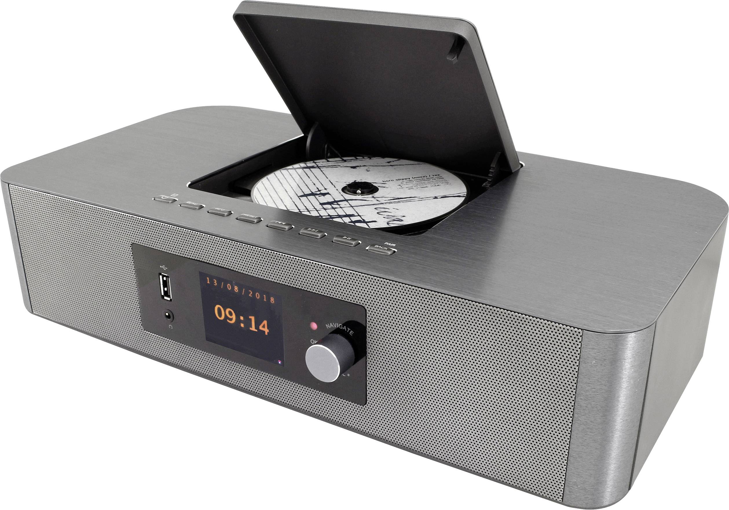 soundmaster ICD2020 Internet radio CD player DAB+, FM AUX, Bluetooth, CD, Wi-Fi, Internet radio Silver