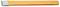 A yellow flat chisel with a metal tip, suitable for stone or metalwork.