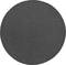A round black circle on a grey background.